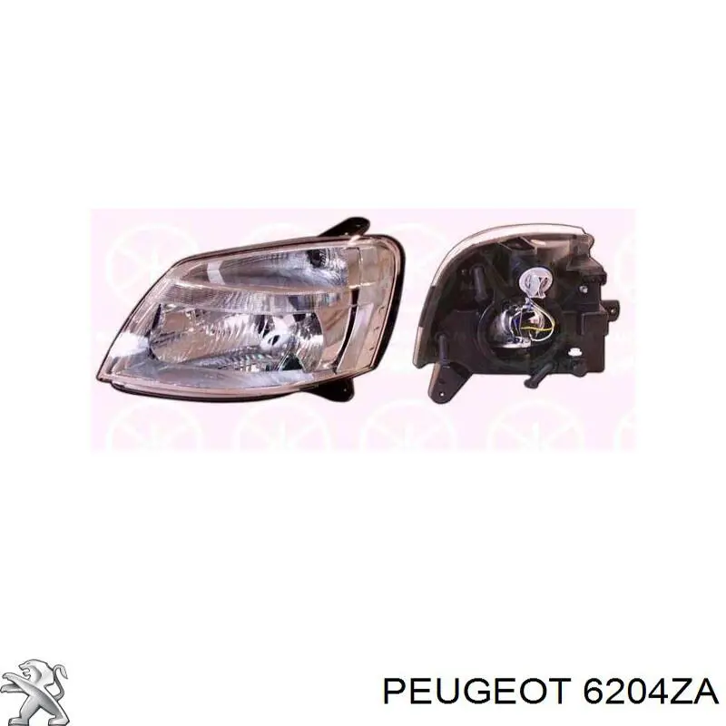 6204ZA Peugeot/Citroen фара левая
