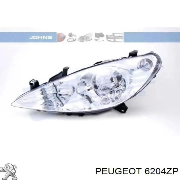 Купить 6204ZP Peugeot/Citroen Фара левая передняя