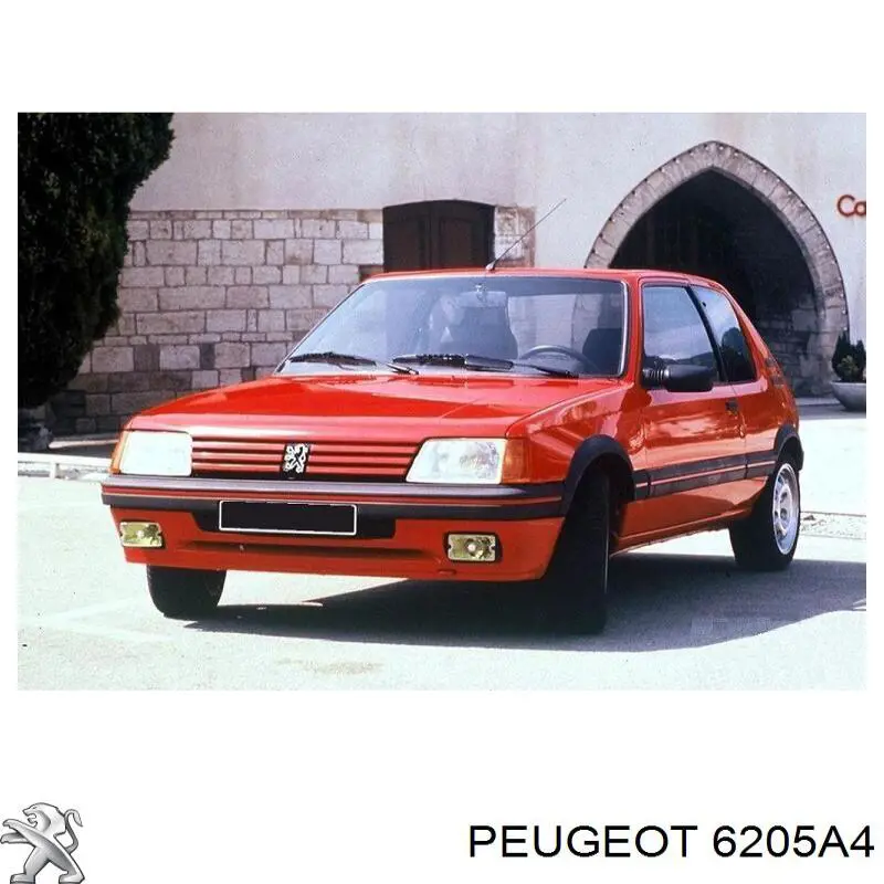 Фара правая 6205A4 Peugeot/Citroen