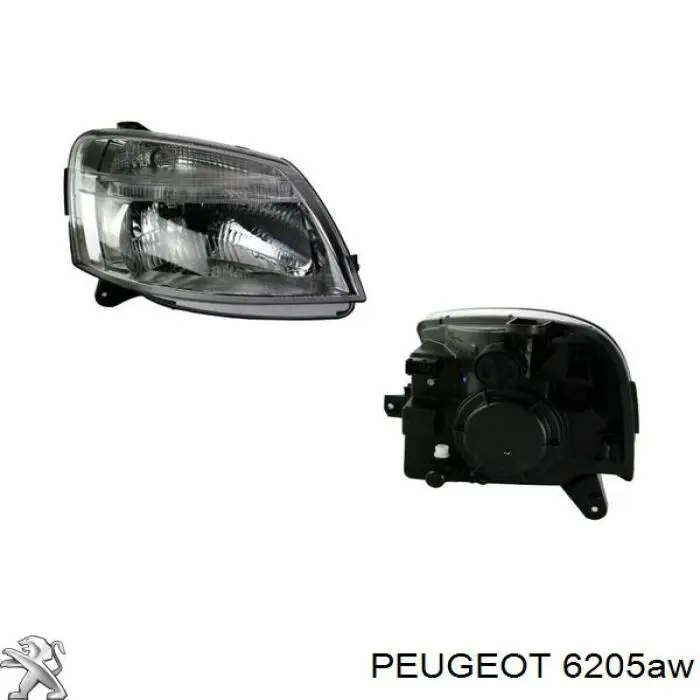 Фара правая Peugeot/Citroen 6205AW