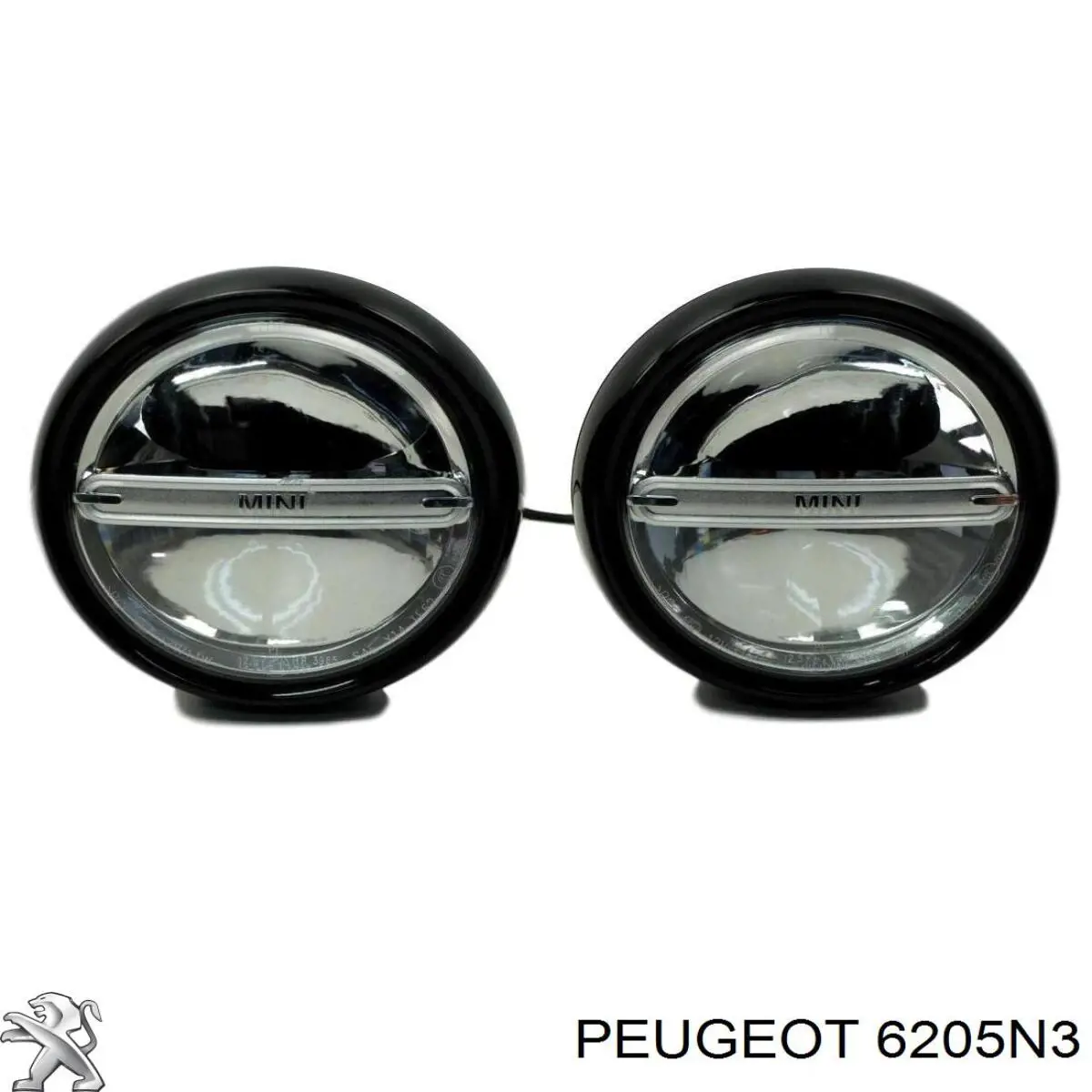 Фара противотуманная правая 6205N3 Peugeot/Citroen