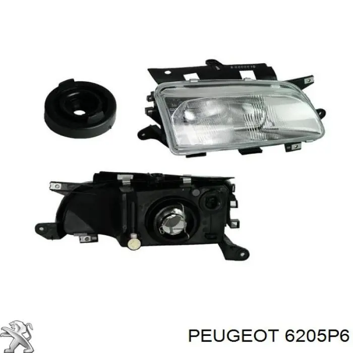 6205P6 Peugeot/Citroen фара правая