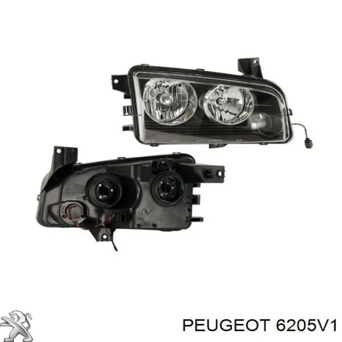 Фара правая Peugeot/Citroen 6205V1