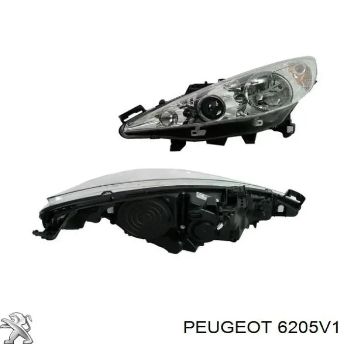 Правая блок фара Peugeot/Citroen 6205V1 цена, от 87.44 USD