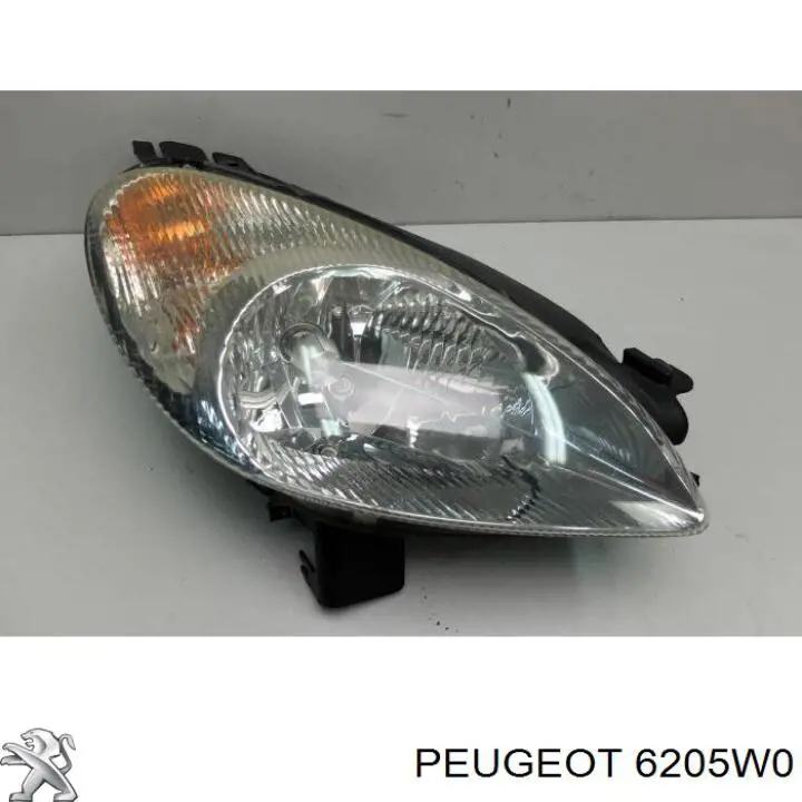 Правая фара 6205W0 Peugeot/Citroen