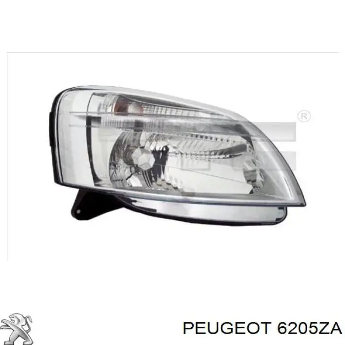 6205ZA Peugeot/Citroen Фара передняя правая