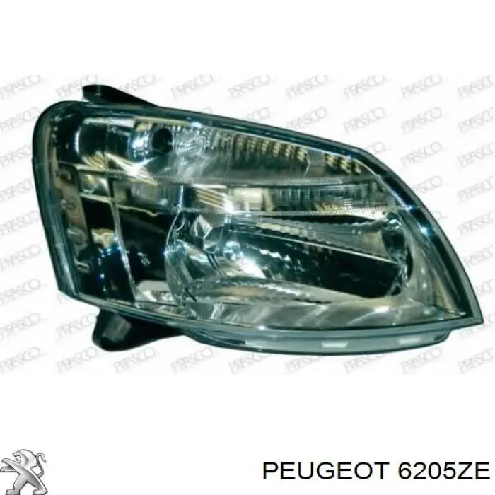 Правая блок фара Peugeot/Citroen 6205ZE цена, от 81.66 USD