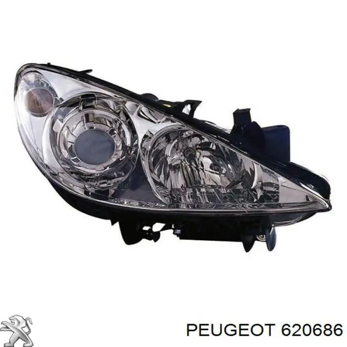 Купить 620686 Peugeot/Citroen Фара основная правая