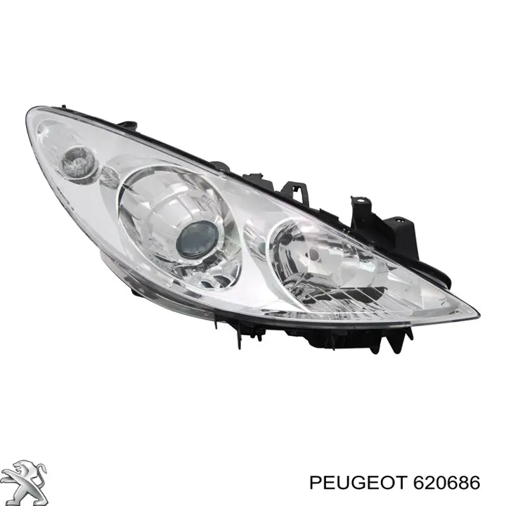Правая блок фара Peugeot/Citroen 620686 цена, от 117.36 USD