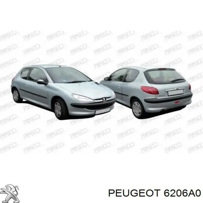 6206A0 Peugeot/Citroen luz direita
