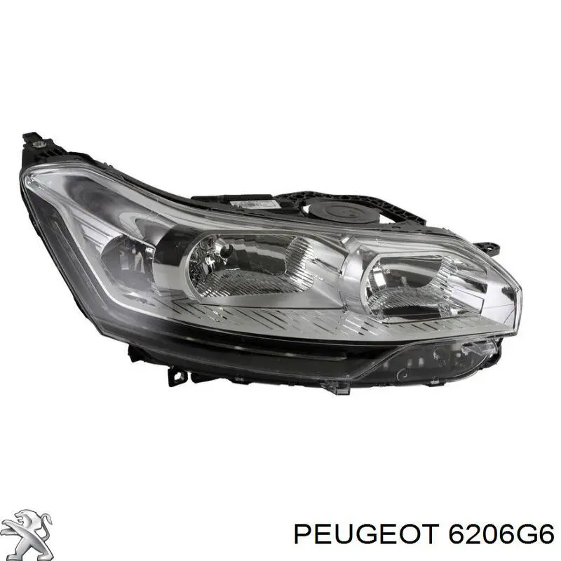 Правая блок фара Peugeot/Citroen 6206G6 цена, от 351.52 USD