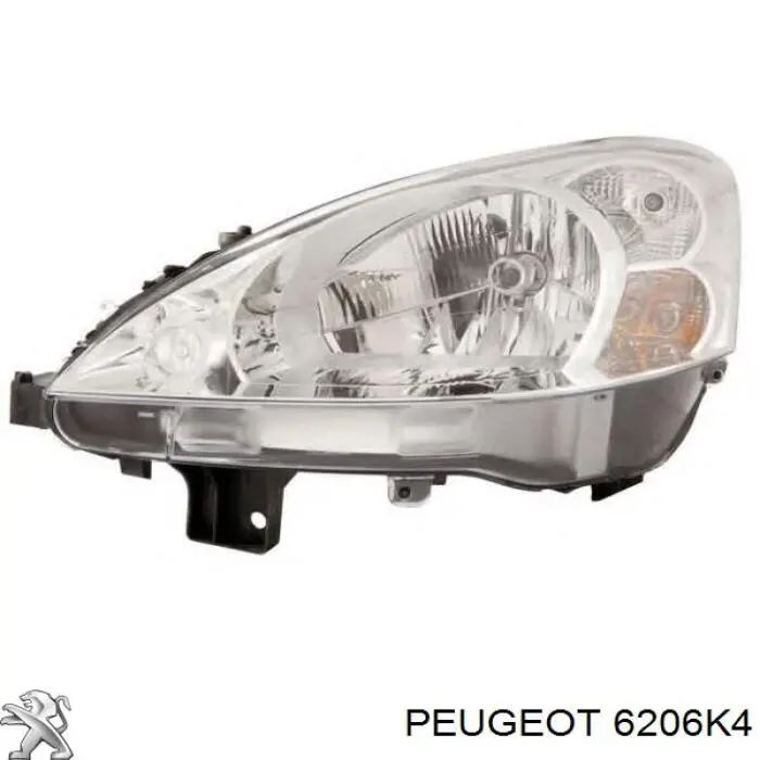 Правая блок фара Peugeot/Citroen 6206K4 цена, от 129.36 USD