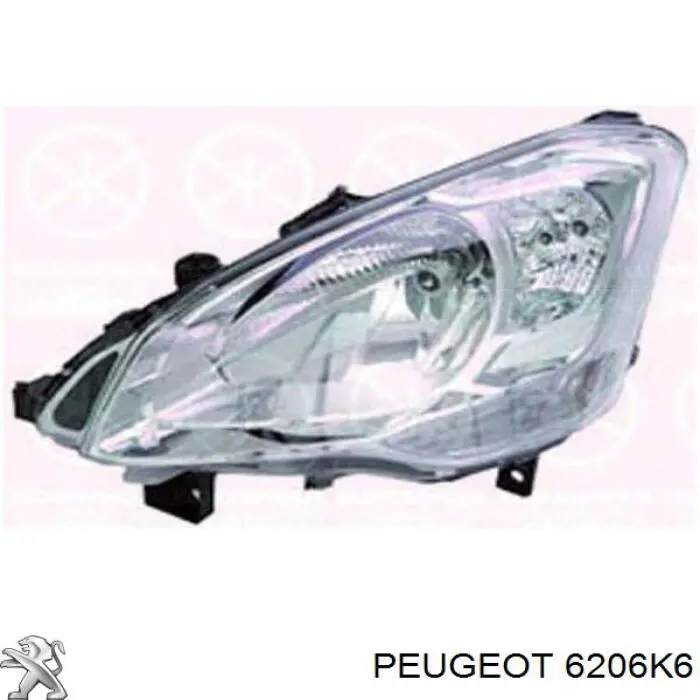 Купить 6206K6 Peugeot/Citroen Фара основная правая