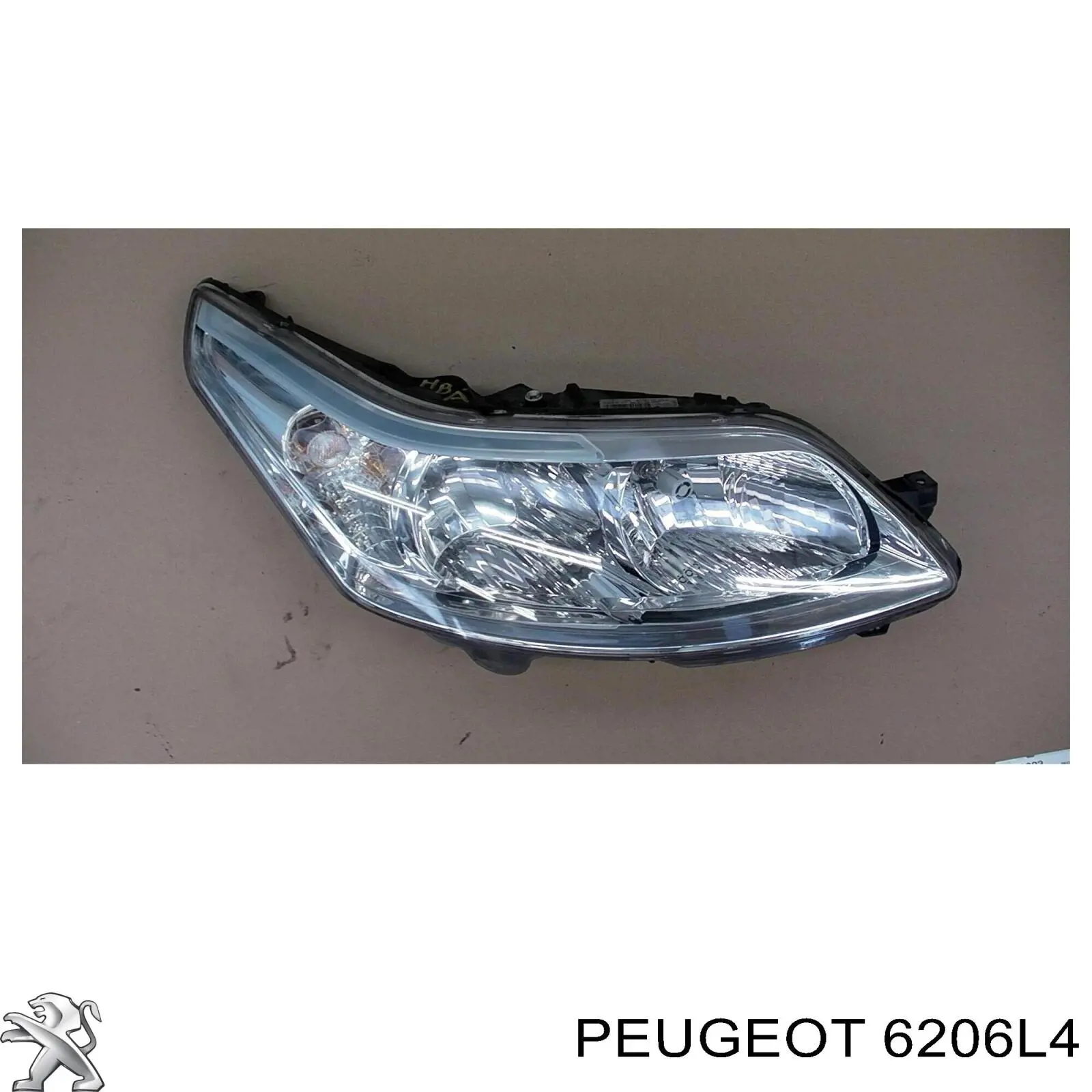 6206L4 Peugeot/Citroen фара правая
