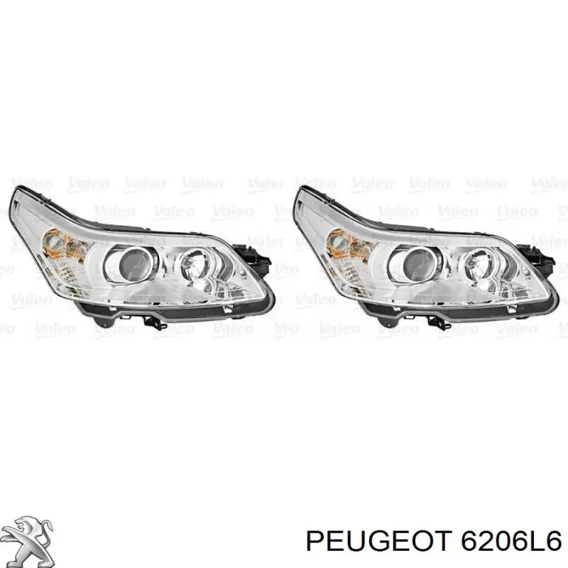 Правая блок фара Peugeot/Citroen 6206L6 цена, от 1078.99 USD