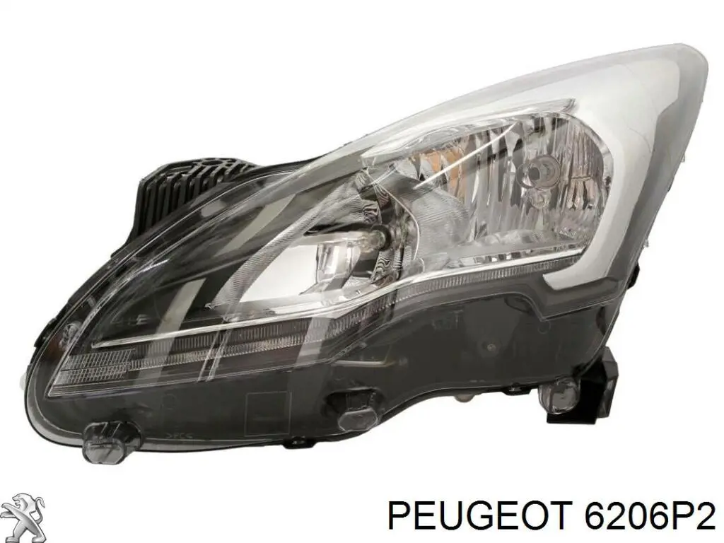 6206P2 Peugeot/Citroen Фара передняя правая