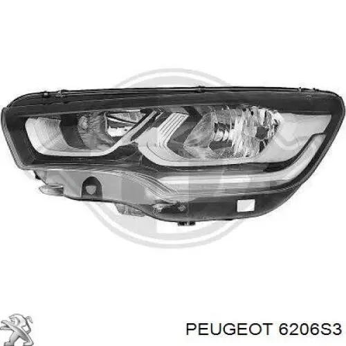 Правая блок фара Peugeot/Citroen 1614324580 цена, от 777.75 USD