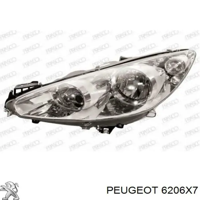 Купить 6206X7 Peugeot/Citroen Фара основная правая