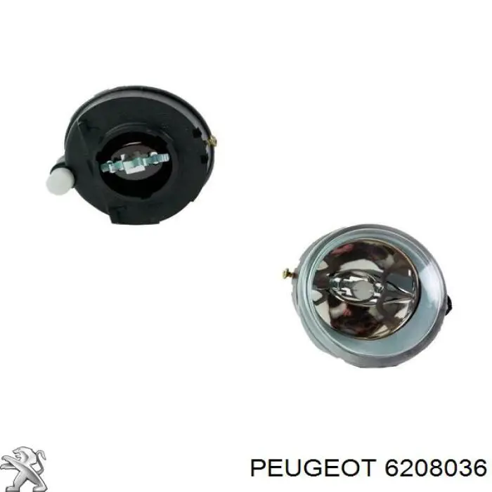 Фара противотуманная левая 6208036 Peugeot/Citroen