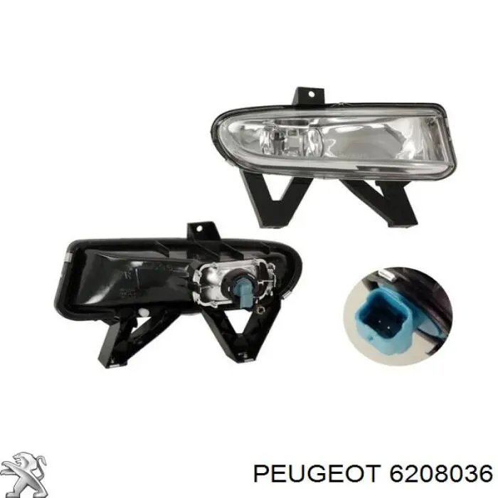 6208036 Peugeot/Citroen Противотуманная фара левая
