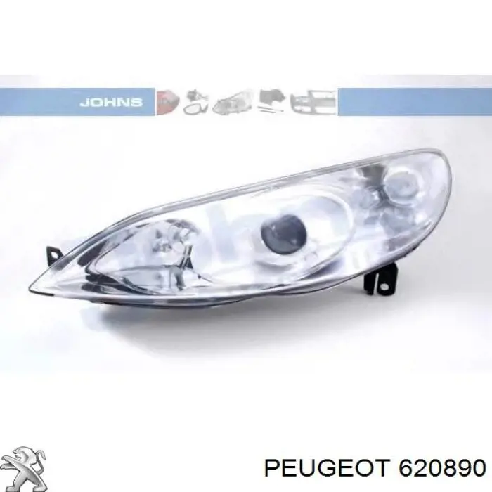 Левая фара 620832 Peugeot/Citroen