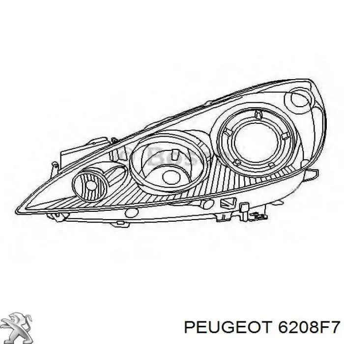 6208F7 Peugeot/Citroen фара левая