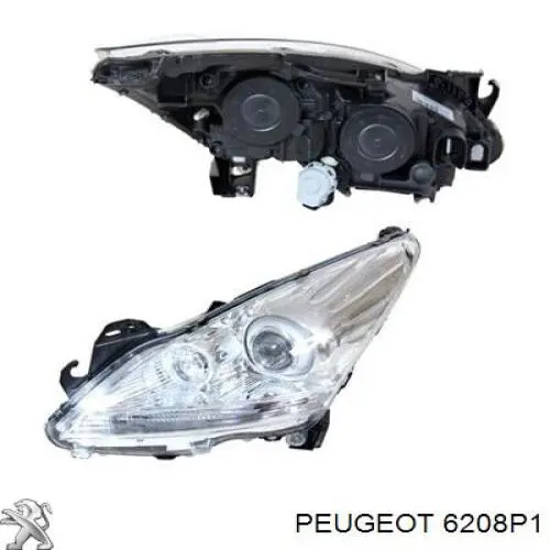 Купить 6208P1 Peugeot/Citroen Фара основная правая