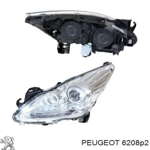 6208P2 Peugeot/Citroen Фара