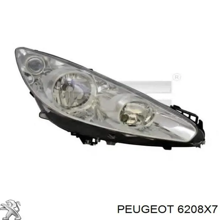 Фара левая Peugeot/Citroen 6208X7 цена, от 1414.53 USD