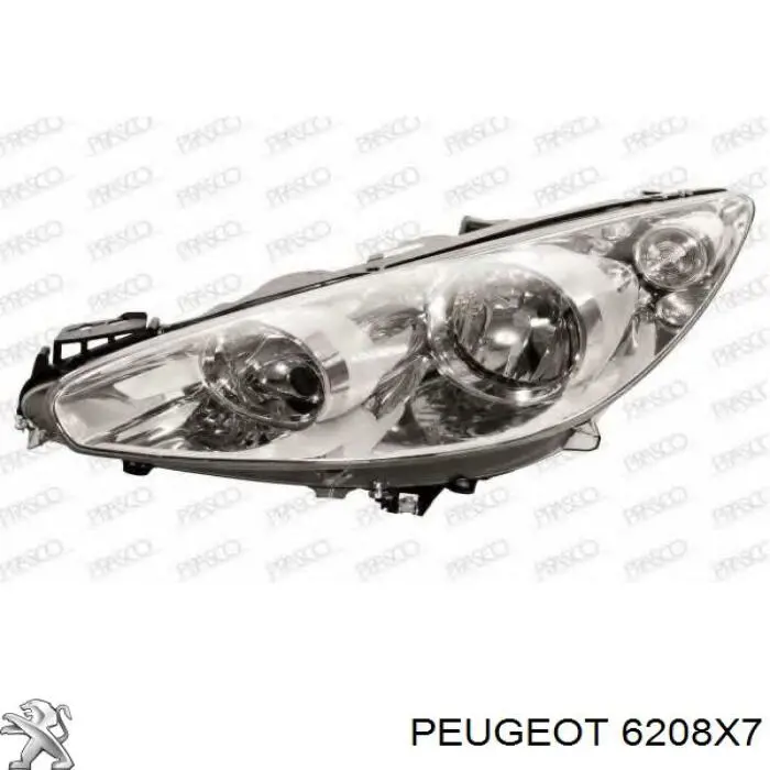 Купить 6208X7 Peugeot/Citroen Фара левая передняя