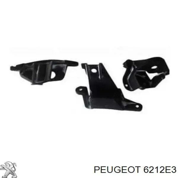 6212E3 Peugeot/Citroen consola (adaptador de fixação da luz dianteira esquerda)