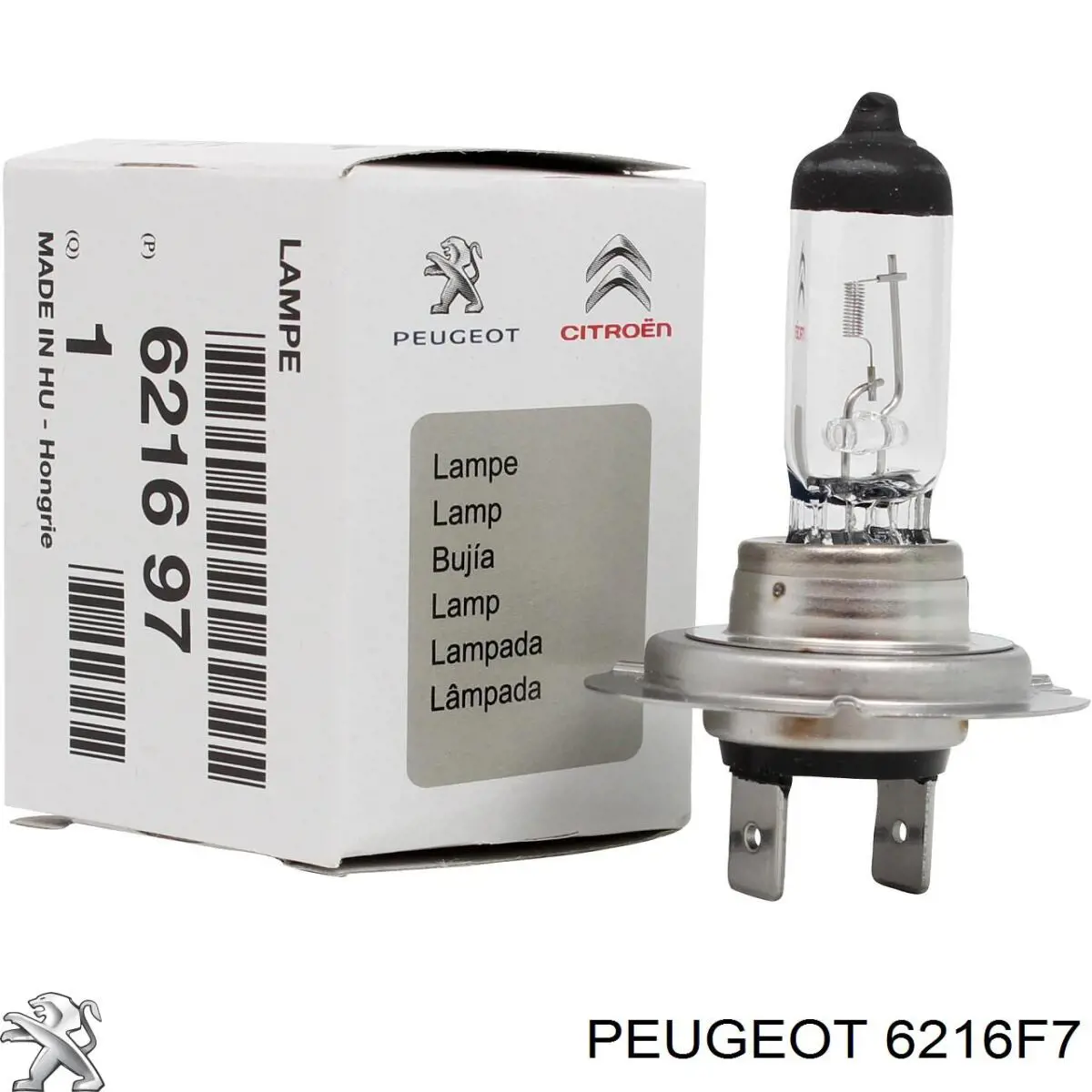Лампочка указателя поворота Peugeot/Citroen 6216F7