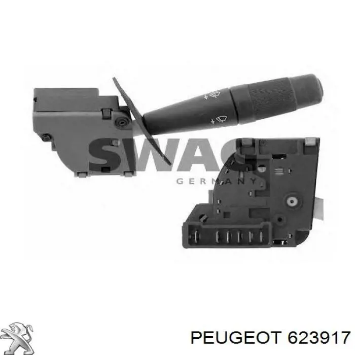 623917 Peugeot/Citroen comutador esquerdo instalado na coluna da direção