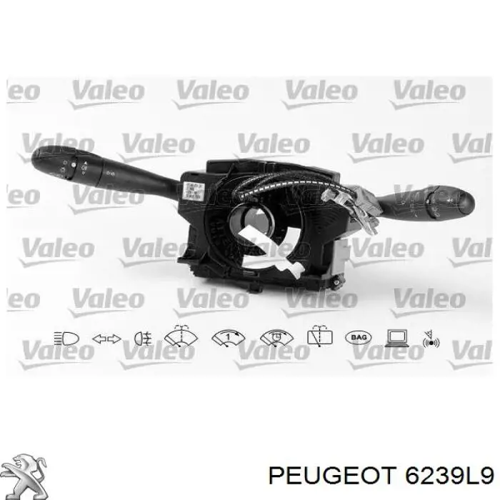 Переключатель подрулевой, в сборе 624225 Peugeot/Citroen