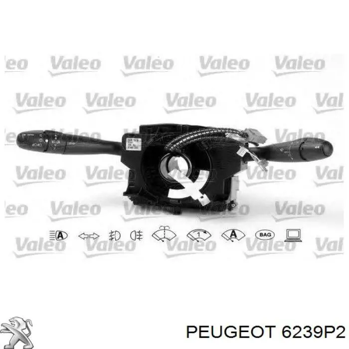 Подрулевой переключатель 00006239P2 Peugeot/Citroen