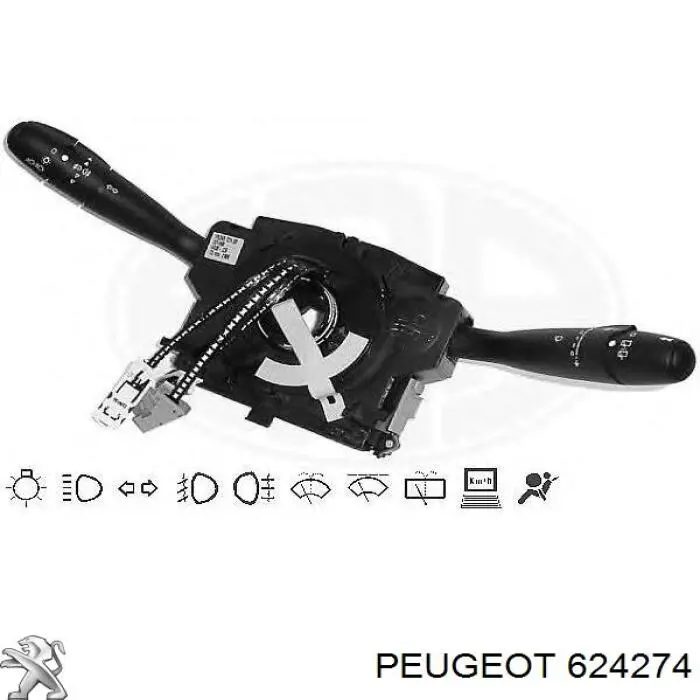 Переключатель подрулевой, в сборе 624274 Peugeot/Citroen