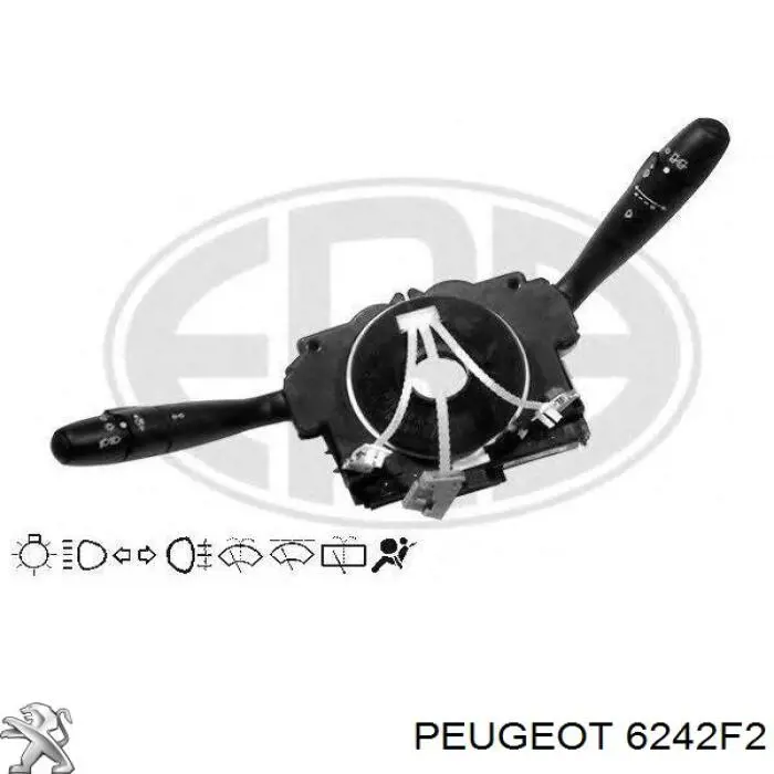 6242F2 PEUGEOT Conmutador columna dirección original y equivalente