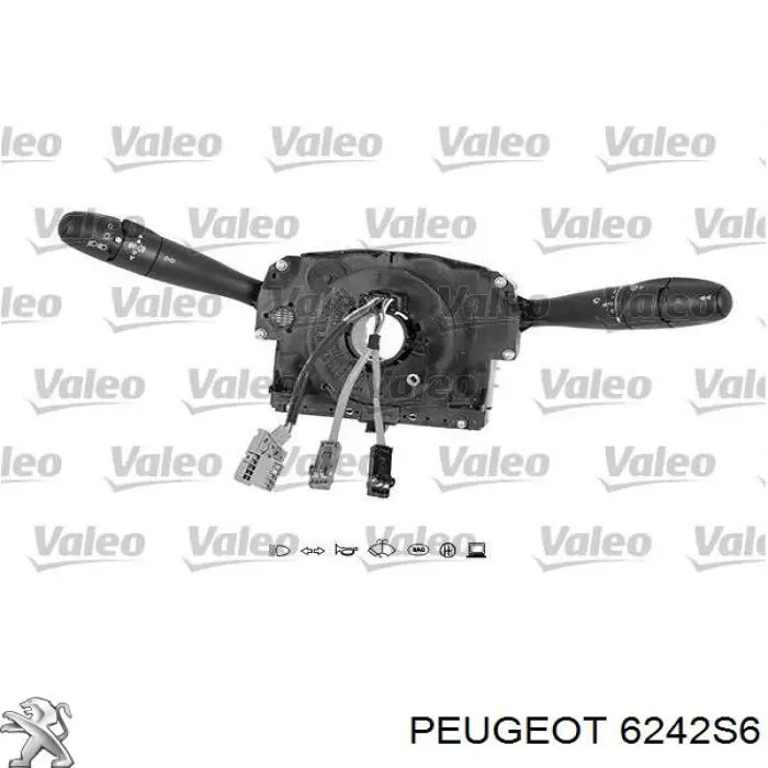 Переключатель подрулевой, левый Peugeot/Citroen 6242S6 цена, от 101.35 USD