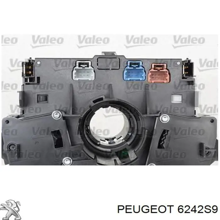 6242S9 Peugeot/Citroen Comutador instalado na coluna da direção, montado