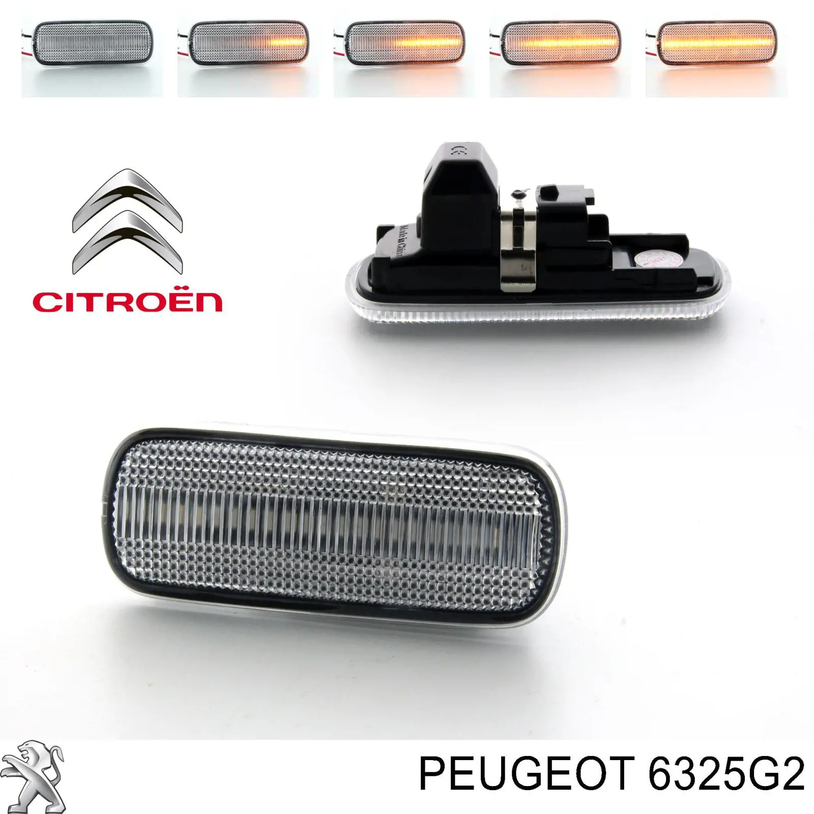 Указатель поворота левый/правый Peugeot/Citroen 6325G2 цена, от 10.01 USD