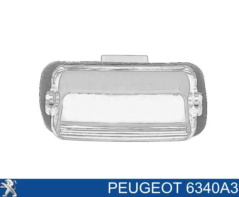 Купить 6340A3 Peugeot/Citroen Фонарь подсветки номерного знака