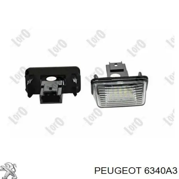 Купить 6340A3 Peugeot/Citroen Фонарь подсветки номерного знака