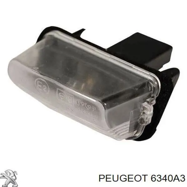 Фонарь подсветки номерного знака 6340A3 Peugeot/Citroen
