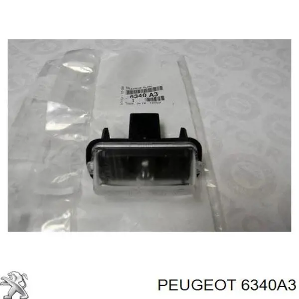 Фонарь освещения номерного знака Peugeot/Citroen 6340A3