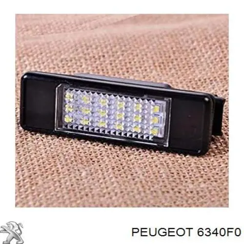 Фонарь подсветки заднего номера Peugeot/Citroen 6340F0 цена, от 18.30 USD
