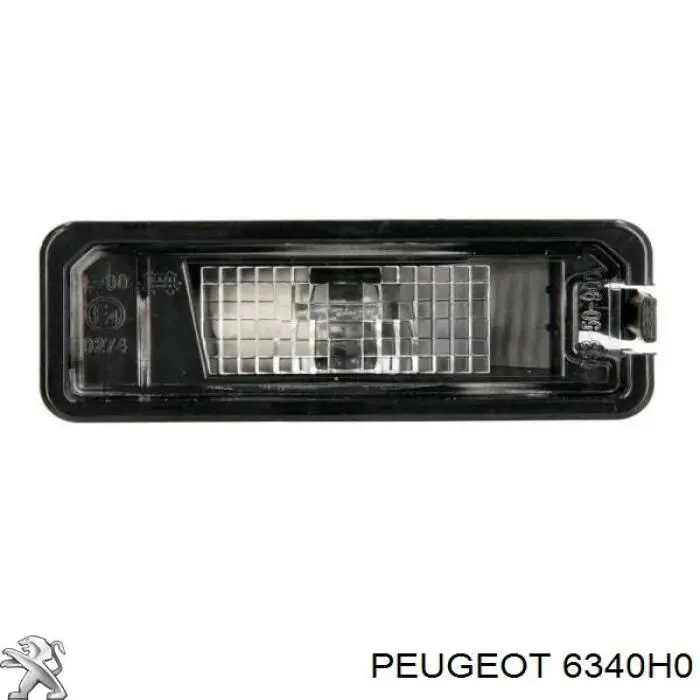 00006340G5 Peugeot/Citroen lanterna da luz de fundo de matrícula traseira