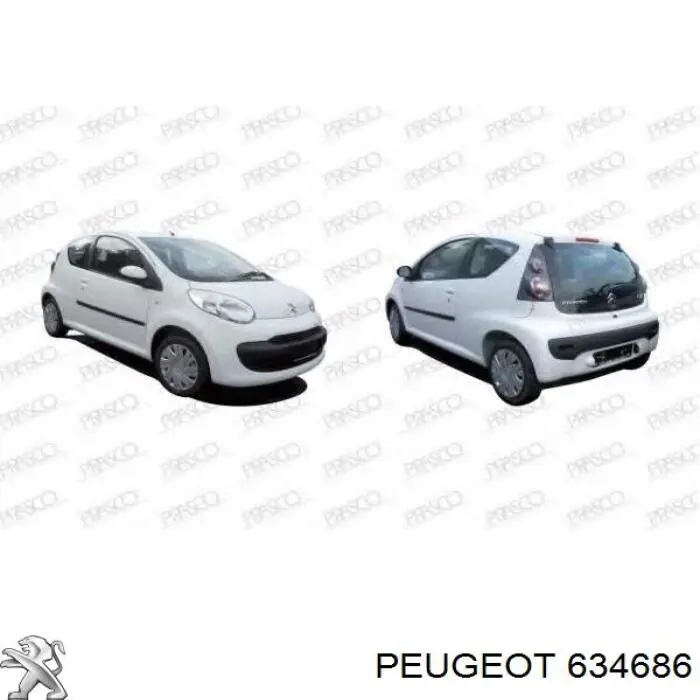 Фара левая Peugeot/Citroen 634686 цена, от 76.63 USD
