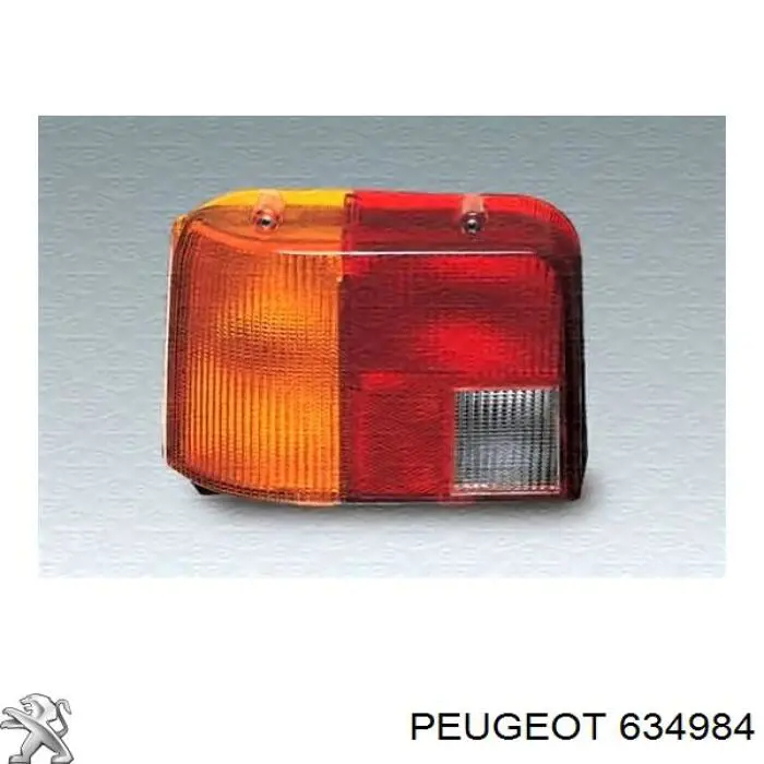 634984 Peugeot/Citroen vidro da luz traseira direita
