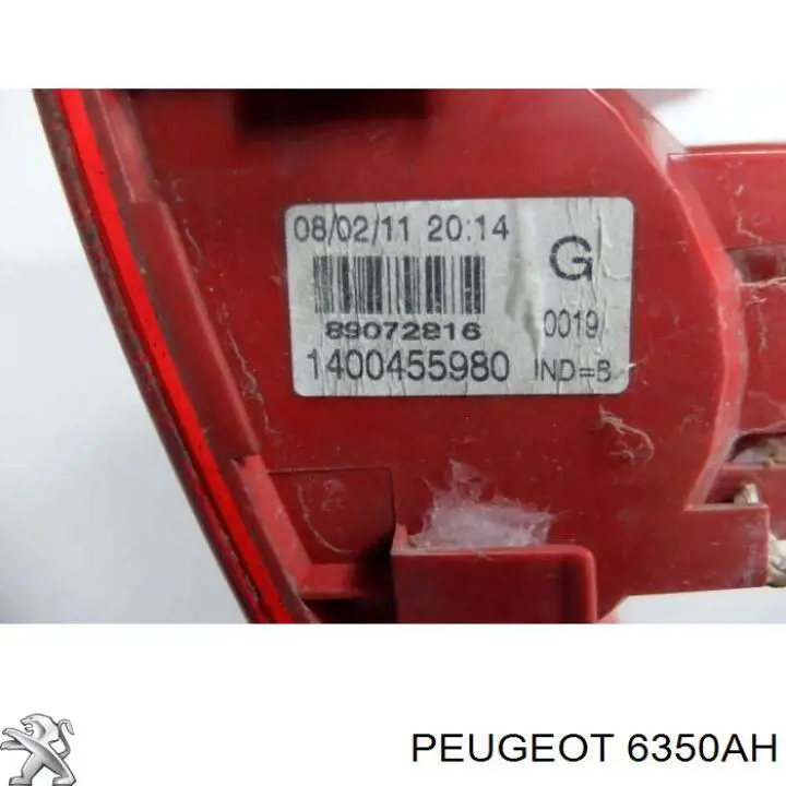 Фонарь задний левый 6350AH Peugeot/Citroen