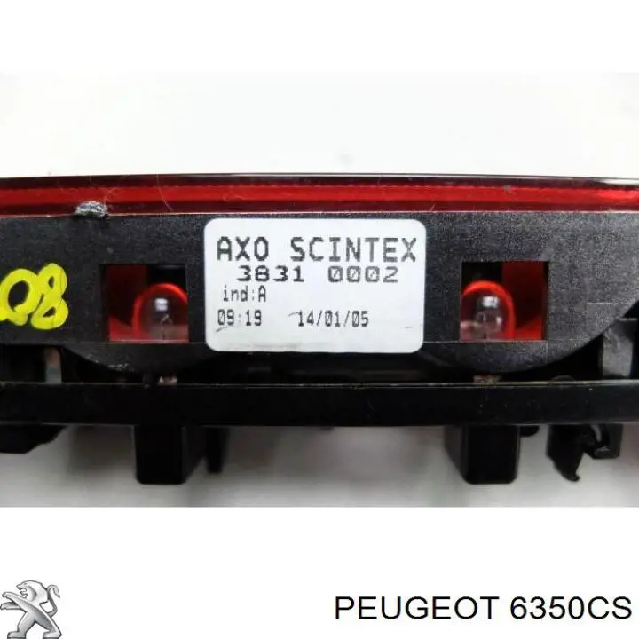 Купить 00006350CS Peugeot/Citroen Стоп-сигнал заднего стекла